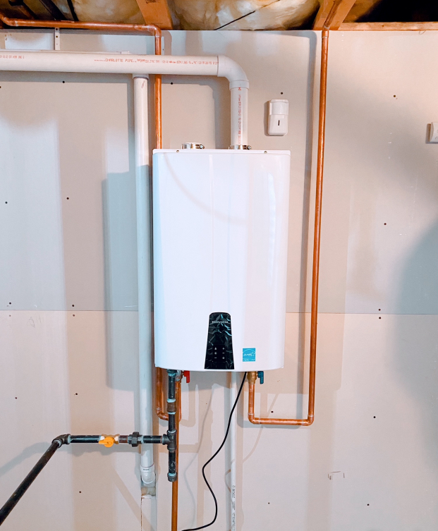 tankless water heater installation in Oswego, IL